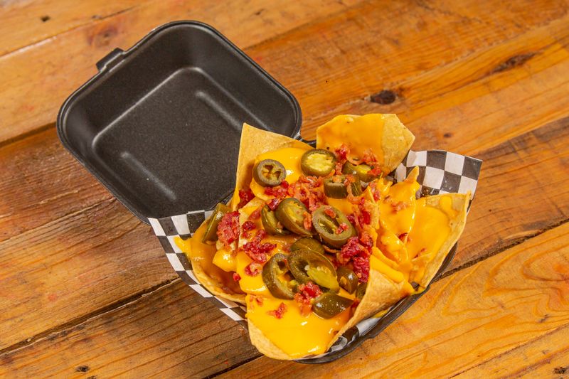 Classic Nachos loaded with cheese and toppings