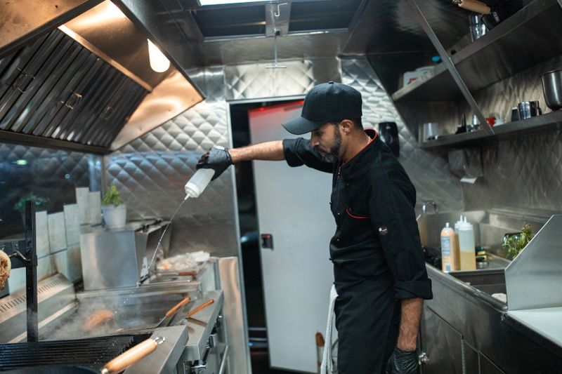 Fresh Mexican food being prepared at Guzman y Gomez kitchen